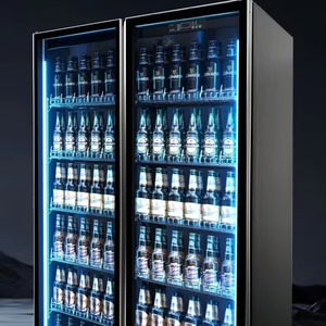 Refrigerador Vertical Comercial de Lujo con Puerta de Vidrio para Exhibición de Vino y Bebidas, de Una, Dos o Tres Puertas, para Bares y Supermercados - Product Image 1