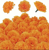Fleurs artificielles 6 cm, simulation de marguerites en soie, fournitures pour le Día de Muertos et le festival Diwali, décoration de mariage avec fleurs artificielles