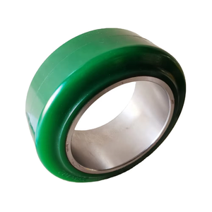 <span class=keywords><strong>Pneu</strong></span> solide en polyuréthane avec bande en acier, non-marquant, à pression, pour chariot élévateur électrique, 254x121x165mm (10x4.75x6.5 pouces) - Product Image 1