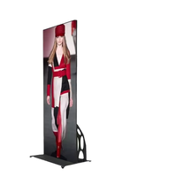 İyi Fiyatlı İç Mekan P1.86 Led Ekran 640*1920mm 4G/USB Cep Telefonu Uygulama Kontrollü Poster Led Ekran