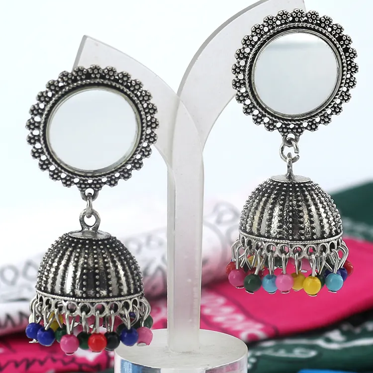 pakistani oxidised salwar kameez gold earrings new design ad stone earrings pakistani set wholesale