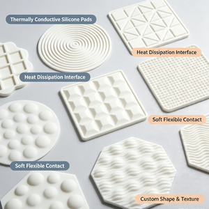 Custom Thermal Silicone Pads Heat Dissipation Pad Soft Flexible Thermal <strong>Interface</strong> Material for Electronic Equipment - Product Image 2