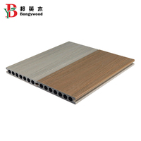 Usine directe Wpc Grain de bois Decking Co Extrusion Deux-en-un Bois Composite Decking
