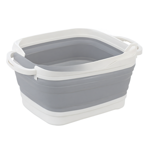 Panier égouttoir pliable pour évier de cuisine, en plastique, gris, pour laver les fruits et légumes - Product Image 2
