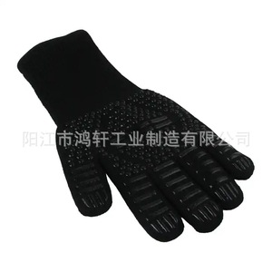 ถุงมือทนความร้อนสูง 33 ซม. ผ้าฝ้ายกันความร้อนสำหรับครัวไมโครเวฟบาร์บีคิว - Product Image 4