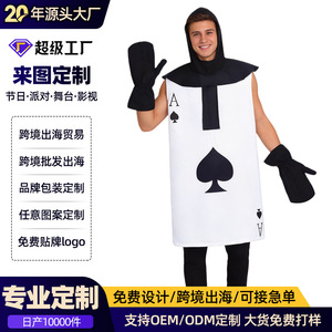 Disfraz de Guerrero de Póker para Adultos, Diseño de As de Espadas, Disponible para Halloween - Product Image 4