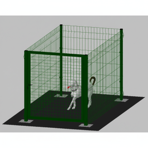 Recinto Modulare per Cani in Ferro Zincato e Verniciato Verde con Pali Imbullonati 200x100x142cm Cancelli e Recinti per Animali - Product Image 1