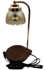 Traditional Metal Desk Lamp With Glass Shade Warm White <b>Light</b> 2700K For <b>Bedroom</b> AC 220V - Product Image 2