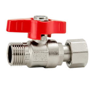 Válvula de Bola de Alto Flujo DN25, Rosca Interna/Externa de Cobre de 4 Puntos, Válvula de Paso Recto de 6 Puntos para Calentador de Agua de Alto Rendimiento - Product Image 1