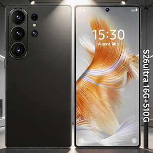 Разблокированный смартфон S26 Ultra 5G с камерой 108 МП, 16 ГБ ОЗУ + 512 ГБ ПЗУ, две SIM-карты, глобальная версия, <span class=keywords><strong>Android</strong></span> 15, полноэкранный дисплей, CE FCC - Product Image 1