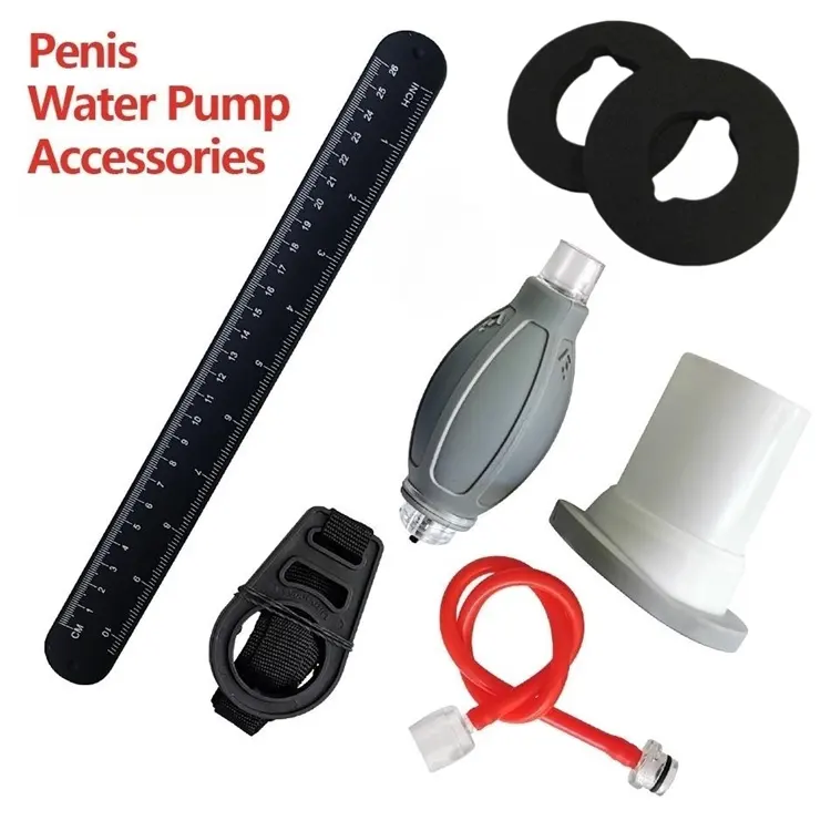 X20 X30 X40 Penis Pump Penis Enlargement Cock Enlarge Water Penis Extender Vacuum Pump accessories For Men Dick Erection Sex Toy