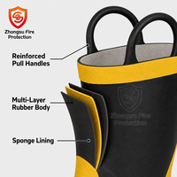 Bottes de pompier professionnelles YM, embout en acier anti-écrasement, semelle intermédiaire en acier anti-perforation, bottes de sécurité, livraison directe d'usine