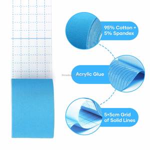 Custom 5cm 7.5cm 10cm Cotton Elastic Kinematic Therapeutic Tape Kinesiology Tape 15cm - Product Image 4