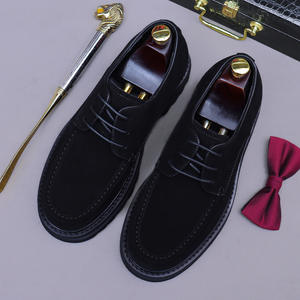 Bottes Chelsea pour homme en cuir véritable haut de gamme, légères, respirantes, à lacets, pour l'automne, occasions professionnelles, formelles, mariage, usage quotidien - Product Image 5