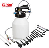 Kit de pompe d'extraction pneumatique 6l, huile et liquide, Transmission automatique, système de remplissage ATF bidirectionnel, distributeur avec adaptateur 14 pièces