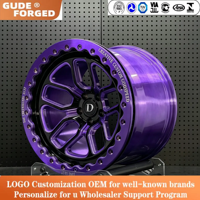 Jantes de course GUDE personnalisées 5x114.3 forgées à profil profond, 15, 17, 18, 20 pouces, avec système Beadlock, pour R35 Nissan Corvette Supra