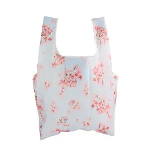 Fei Fei manufacturer Eco friendly digital printing Recycled polyester bag reusable shopping bag foldable