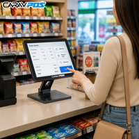 Moniteur LCD tactile 9,7 pouces en gros pour fabricants, résolution 1024x768, USB, HDMI, non tactile en option, pour affichage en supermarché