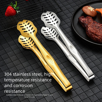 Pinces alimentaires en acier inoxydable épaissi, légères, compatibles lave-vaisselle, écologiques, avec poignée ergonomique, multi-usages pour barbecue et buffet