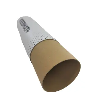 Personalizado de papel kraft reciclado cilindro de cartón cartel embalaje y tubo de correo