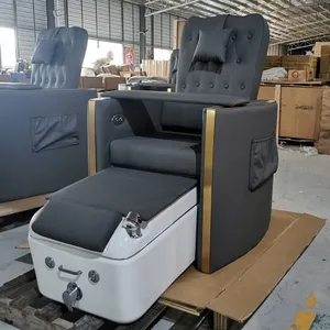 ultimate pedicure spa chair with full-body shiatsu massage pedicure chair for diamond-quilted leather pedicure chair cover