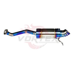ท่อไอเสีย Vortex Premium Burnt Blue Titanium Alloy Dolphin Tip สำหรับ Honda Fit Jazz GK5 L15B รุ่น Axle Back - Product Image 2