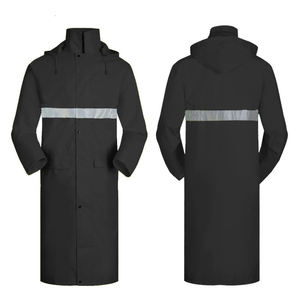 하이 퀄리티 야외 하이킹 낚시 긴 방수 비옷 남여 공용 남성 여성 레인 코트 300D 옥스포드 PU 코팅 판초 - Product Image 1
