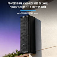 Altavoz de Columna de Sonido Activo Dante PoE Profesional de 4*3 Pulgadas, 90W, Montaje en Pared, DSP, con Software OEM, Venta al Por Mayor