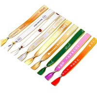 Bracelet en sangle personnalisé Finny Brand pour événements et festivals, imprimé par sublimation, motif écologique sergé rayé léopard marguerite, avec logo, 100%