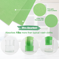 Paño de Esponja de Celulosa Húmeda Ecológico, Pulpa de Madera Natural Reutilizable, Paño Absorbente para Limpieza de Cocina, Trapo para Lavar Platos
