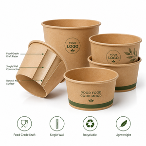 Bicchiere di Carta Biodegradabile e Riciclabile di Alta Qualità con Foglio d'Oro per Latte - Product Image 4