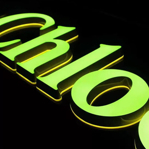 3D tùy chỉnh kim loại sáng Diode Logo 4 chân OH bé marquee thư trong nhà dẫn nguồn ánh sáng 4 chân sáng Diode số thư - Product Image 6