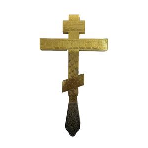 พระเยซูข้ามคริสเตียนออร์โธดอกซ์คริสตจักรช้อนส้อมคาทอลิกตกแต่งศาสนาทองปลูก - Product Image 2