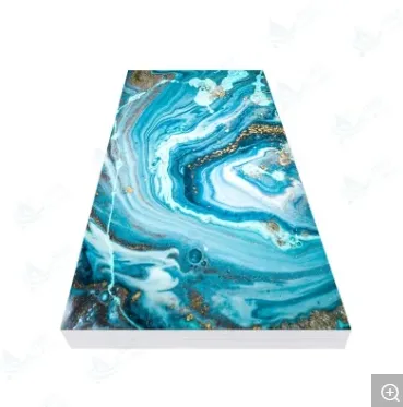 Waterproof UV board PVC sheet in marble colors for interior walls and ceilings decoration
