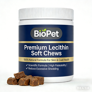 Lécithine <span class=keywords><strong>de</strong></span> <span class=keywords><strong>soja</strong></span> à faible MOQ pour chiens – Supplément en gros pour la peau et le pelage des chiens – Soutien <span class=keywords><strong>de</strong></span> santé en vrac pour chiens, chats et animaux seniors - Product Image 2