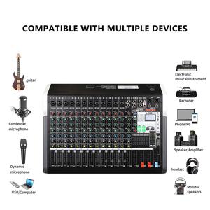 Consola Mezcladora de Audio BHA TXS-20 de 20 Canales, Tipo <span class=keywords><strong>B</strong></span> 2.0, <span class=keywords><strong>24</strong></span> Efectos DSP, Función FBX, con Bluetooth, 12 Años de Garantía de Fábrica, OEM, CE, FCC - Product Image 6