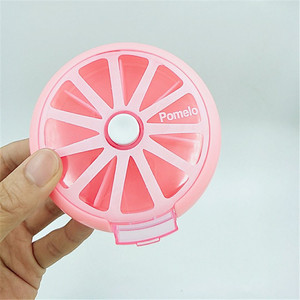 Một tuần xách tay 7-khoang báo chí-và-xoay trái cây Shape mini <span class=keywords><strong>Pill</strong></span> Box <span class=keywords><strong>Pill</strong></span> Organizer nhựa hộp thuốc - Product Image 2