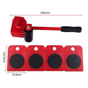 Ensemble d'outils de déplacement de rouleau de <span class=keywords><strong>meubles</strong></span>, 5 pièces, <span class=keywords><strong>Kit</strong></span> de levage de <span class=keywords><strong>meubles</strong></span> professionnels, dispositif de déplacement de barre de roue - Product Image 4
