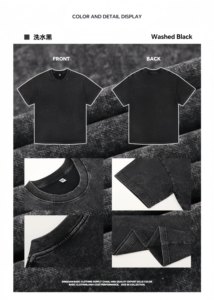 Le parrain <span class=keywords><strong>lutte</strong></span> de classe T-Shirts été 100% coton goutte épaule ras du cou lourd lavage à l'acide - Product Image 6