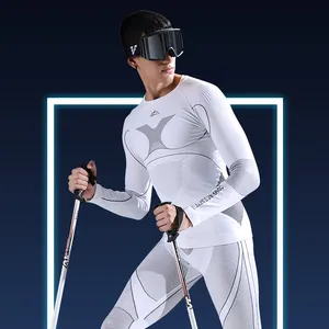 Người Đàn Ông Nén Theo Dõi Phù Hợp Với Hoạt Động Chức Năng Cơ Sở Hai Lớp Nhãn Hiệu Riêng Dài Tay Áo Phụ Nữ Tập Thể Dục Laika Nén Vớ Phù Hợp Với - Product Image 1