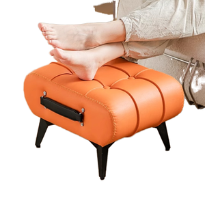 JOUYI Luxury <strong>Leather</strong> Shoe Bench Soft-Padded <strong>Footstool</strong> with Storage for Entryway Modern Design Ottomans Stool for Living Room - Product Image 4