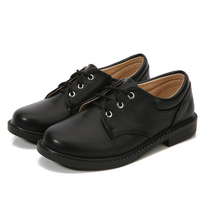 Zapatos de cuero escolares para niños, superventas, zapatos negros de alta calidad para estudiantes, zapatos de rendimiento para estudiantes del campus - Product Image 1