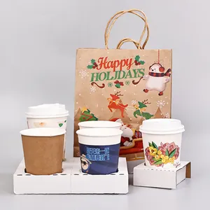 Wholesale Paper Cup Manufacturers Single Wall Takeaway Custom Coffee Plastic Free Paper Cup With Sleeves And Lids