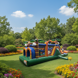 Pista de Obstáculos Inflable Comercial de PVC para Niños, Mini Pista de Obstáculos Portátil para Interiores, Tobogán Deportivo Inflable - Product Image 3