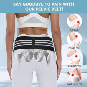Chuanqi Protection Néoprène Sacro-iliaque SI Joint <span class=keywords><strong>Hanche</strong></span> Ceinture pour Femmes Hommes-Soulager Sciatique <span class=keywords><strong>Bas</strong></span> <span class=keywords><strong>du</strong></span> <span class=keywords><strong>Dos</strong></span> Soutien Pelvien Quatre Voies - Product Image 2
