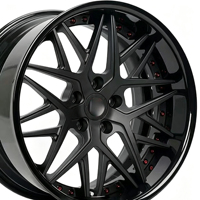 Nouvelles jantes en alliage d'aluminium chromé forgé en 2 parties, à profil profond, 19-22 pouces, 5x112/114.3, 6061-T6, adaptées pour GTR Racing