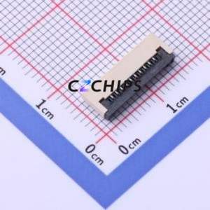 FC10-S10FCT-00 FFC/FPC Connector SMD,P=1mm,Horizontal Mount Connector Flip Cover Type Bottom Contact 10P 1mm - Product Image 1