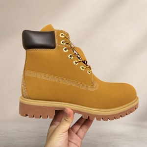 Chaussures d'hiver de luxe au design américain personnalisé avec logo 2026, baskets noires et marron, bottes Timberlanding pour hommes - Product Image 5