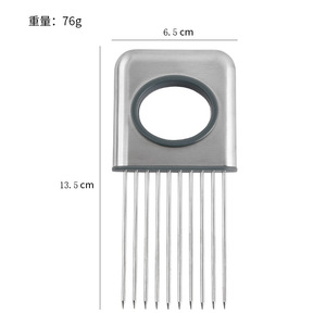 Stainless Steel Onion Cutter 304 Multi Function Fruit Vegetable Slicer Lemon <b>Slicing</b> Tool Kitchen <b>Knife</b> Accessory - Product Image 4