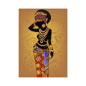 Pósters e Impresiones de Lienzo de Mujeres <span class=keywords><strong>Africanas</strong></span> al por Mayor, <span class=keywords><strong>Cuadros</strong></span> de Arte de Pared Grandes en Negro y Dorado <span class=keywords><strong>para</strong></span> Decoración de Sala de Estar - Product Image 5